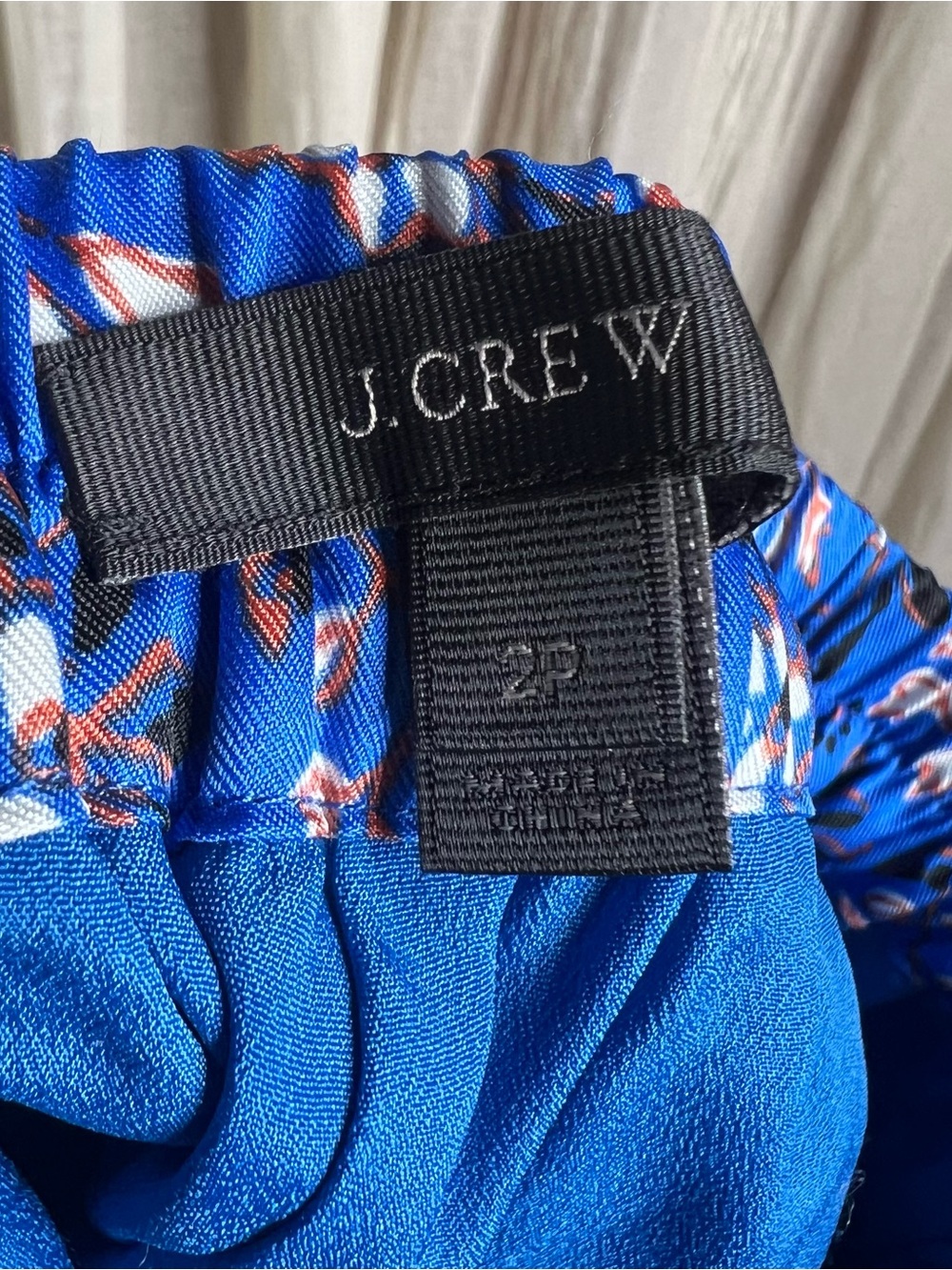 J.crew Blue Floral Straight Leg Pants - Picture 4 of 5